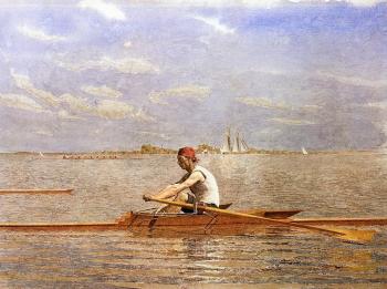 托馬斯 伊肯斯 John Biglin in a Single Scull 托馬斯 伊肯斯 John Biglin in a Single Scull
